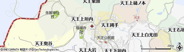 京都府京田辺市天王上垣内4周辺の地図