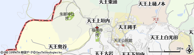 京都府京田辺市天王上垣内9周辺の地図