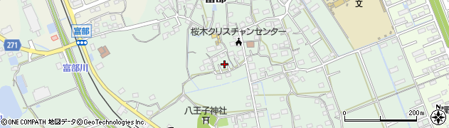 静岡県掛川市富部944周辺の地図