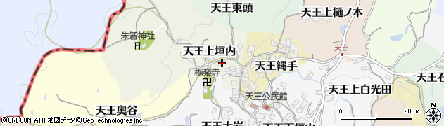 京都府京田辺市天王上垣内8周辺の地図