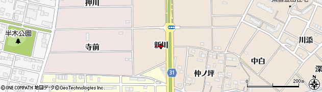 愛知県豊橋市石巻町（新川）周辺の地図