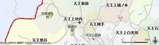 京都府京田辺市天王上垣内7周辺の地図