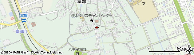静岡県掛川市富部628周辺の地図