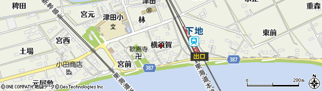 愛知県豊橋市横須賀町（横須賀）周辺の地図