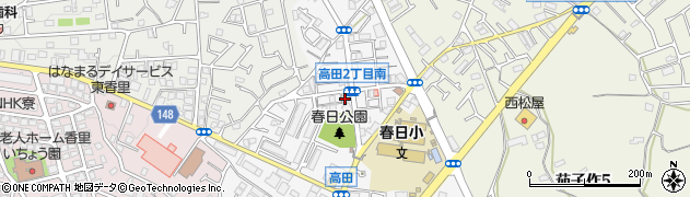 枚方信用金庫東香里支店周辺の地図