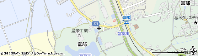 静岡県掛川市富部104周辺の地図