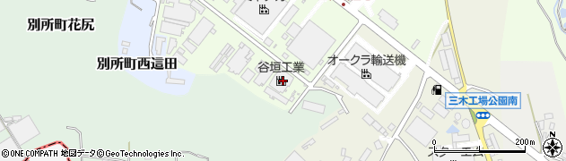 兵庫県三木市別所町巴16周辺の地図