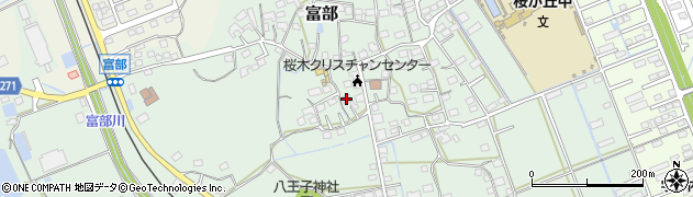 静岡県掛川市富部956周辺の地図