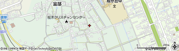 静岡県掛川市富部981周辺の地図