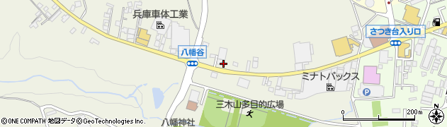 兵庫県三木市福井2119周辺の地図
