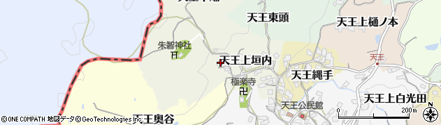 京都府京田辺市天王上垣内19周辺の地図