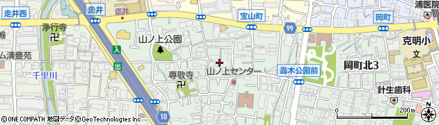 大阪府豊中市山ノ上町4周辺の地図