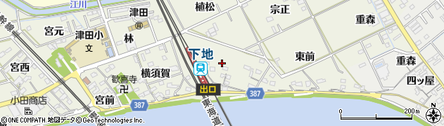 愛知県豊橋市横須賀町（後口）周辺の地図