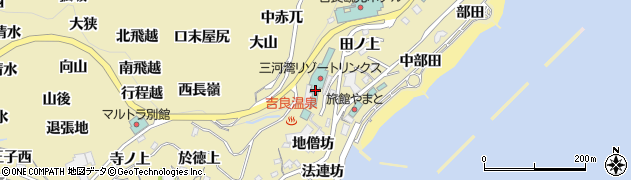 愛知県西尾市吉良町宮崎（中道上）周辺の地図