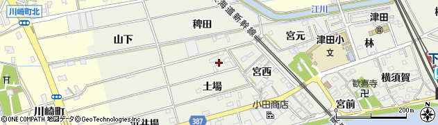 愛知県豊橋市横須賀町土場11周辺の地図