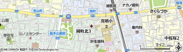 宮本鍼灸科院周辺の地図