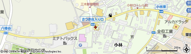 兵庫日産自動車三木東店周辺の地図