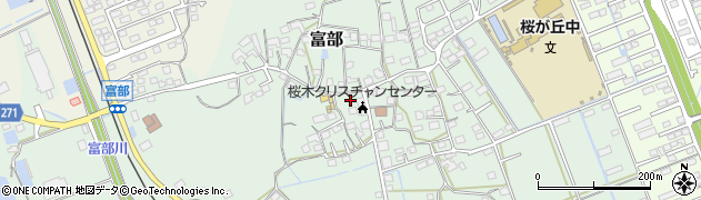 静岡県掛川市富部624周辺の地図
