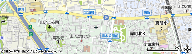 大阪府豊中市宝山町3周辺の地図