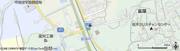 静岡県掛川市富部154周辺の地図