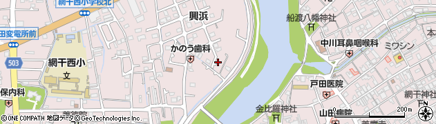 兵庫県姫路市網干区興浜1343周辺の地図