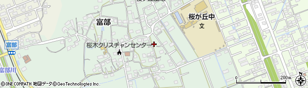 静岡県掛川市富部974周辺の地図