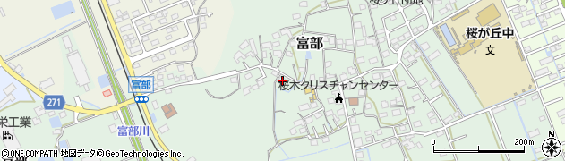 静岡県掛川市富部619周辺の地図