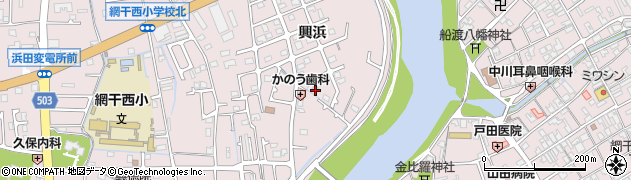 兵庫県姫路市網干区興浜1344周辺の地図
