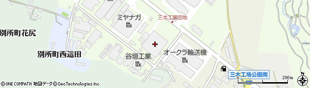 兵庫県三木市別所町巴14周辺の地図