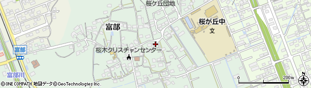 静岡県掛川市富部967周辺の地図