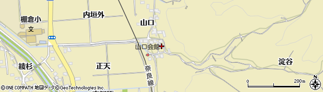 京都府木津川市山城町綺田山口18周辺の地図