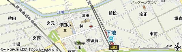 愛知県豊橋市横須賀町林5周辺の地図