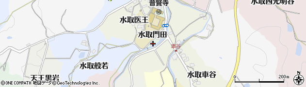 京都府京田辺市水取門田16周辺の地図