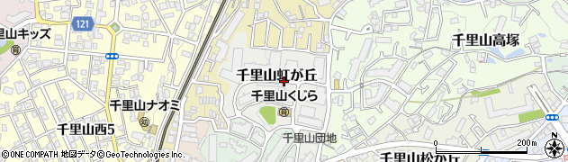 大阪府吹田市千里山虹が丘周辺の地図