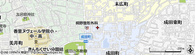 大阪府寝屋川市成田町27周辺の地図