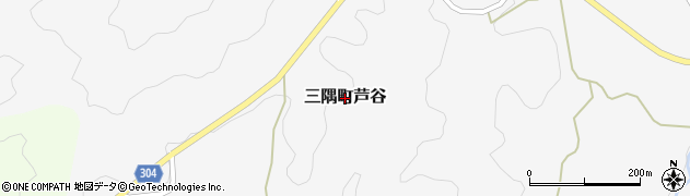 島根県浜田市三隅町芦谷周辺の地図