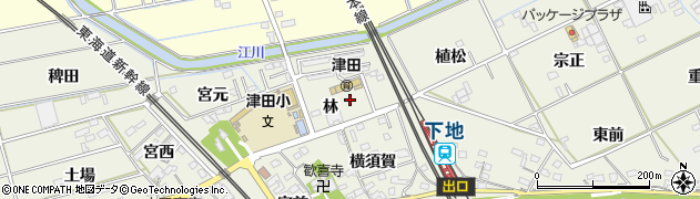 愛知県豊橋市横須賀町林6周辺の地図