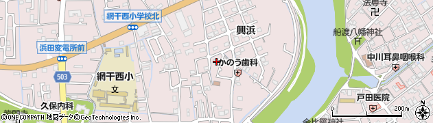 兵庫県姫路市網干区興浜1212周辺の地図