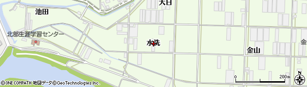 愛知県豊橋市大村町水洗周辺の地図