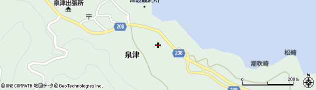 東京都大島町泉津5周辺の地図