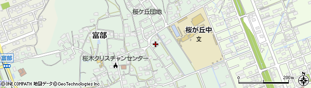 静岡県掛川市富部692周辺の地図