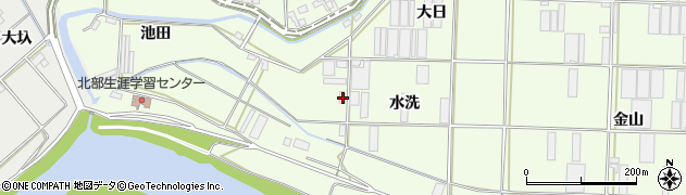 愛知県豊橋市大村町水洗91周辺の地図
