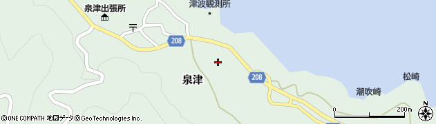 東京都大島町泉津8周辺の地図