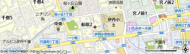 兵庫県伊丹市船原周辺の地図