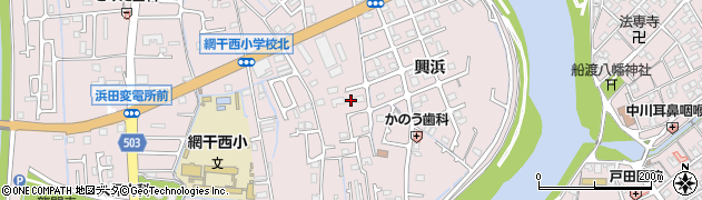 兵庫県姫路市網干区興浜1205周辺の地図