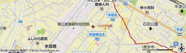 タイムズ高砂米田駐車場周辺の地図