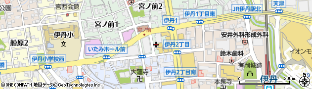 伊丹クラブ周辺の地図