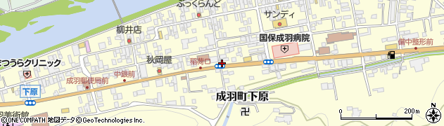 岡山県高梁市成羽町下原周辺の地図