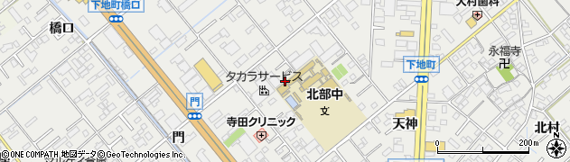 愛知県豊橋市下地町長池周辺の地図