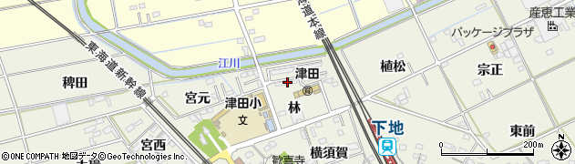 ビレッジハウス　津田周辺の地図